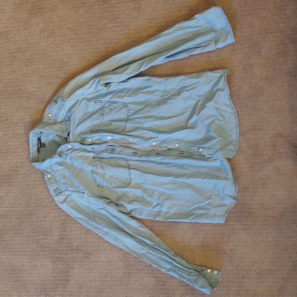 Express, Medium denim button down shirt